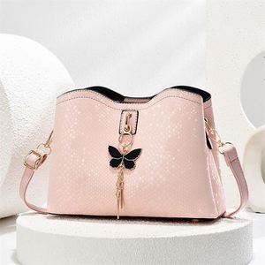 Hot Selling Butterfly Handbags Casual PU Totes Durable Leather Crossbody Bags - Product Image 1