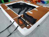 Plateforme flottante gonflable pour yacht, quai aquatique pour océan et mer