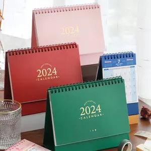 定制2025日历设计厚纸台历2023-2025促销礼品节12月印刷表日历