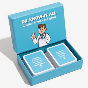 Fabricante impresión personalizada Q & A conocimiento rompecabezas preguntas tarjetas <span class=keywords><strong>trivia</strong></span> juego <span class=keywords><strong>de</strong></span> cartas cubierta 2 pilas con caja - Product Image 5