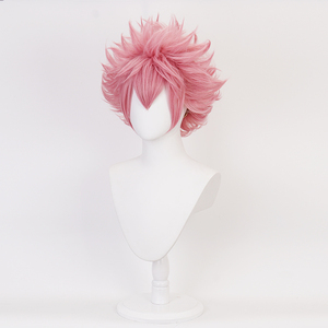 Pelucas de Cosplay Ainizi Sintéticas Cortas de Color Rosa de la Serie My <span class=keywords><strong>Hero</strong></span> Academia, Personaje de Pinky Ashido Mina, para Niñas - Product Image 5
