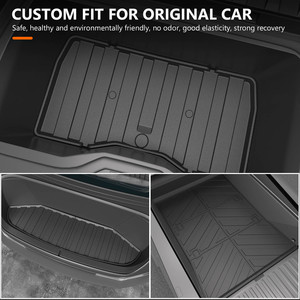 Tappetino portabagagli posteriore del tappetino portabagagli anteriore compatibile con il rivestimento del letto TPE <span class=keywords><strong>Tesla</strong></span> Cybertruck a 2023 2024 - Product Image 3