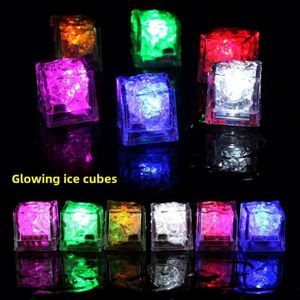 Luminous Led Fluorescent Block Colorful Flash Induction Glowing Ice <b>Cubes</b> Bk01 Model for Ktv Bar Wedding Supplies - Product Image 2