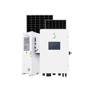 Kit complet de système d'énergie solaire photovoltaïque hybride sur réseau 5 kW 25 kW avec panneaux monocristallins, onduleur à onde sinusoïdale pure et MPPT HWS SOLAR - Product Image 3
