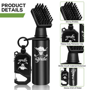 Brosse de nettoyage pour clubs de golf, conception OEM, avec serviette de golf et brosse en silicone personnalisables avec logo - Product Image 3