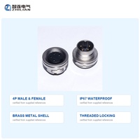 Conector Impermeable M16 de 3-24 Pines, Conector Metálico con Brida, Macho y Hembra, para Soldar en PCB