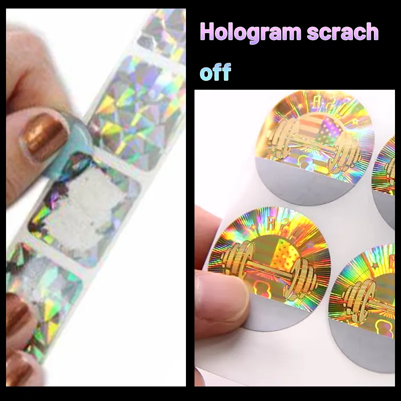 # Label Hologram penjualan laris lapisan hologram energi minuman pribadi label UV stiker gulung tahan rusak perawatan kulit