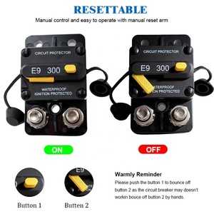 Disjoncteur automobile - Interrupteur réversible - Interrupteur de récupération manuel pour courant élevé et audio - Product Image 3