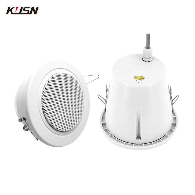 Ceiling Mounted Speakers in Ceiling Mini Ceiling Powered Speaker Pa System Home Waterproof 4 Inch 6 Watt 70/100V