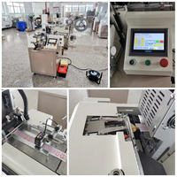 Machine automatique de découpe et de pliage par ultrasons pour étiquettes textiles en polyester, papier, satin, ruban, vêtements et étiquettes d'entretien tissées