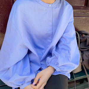 Großhandel 2025 Frühling und Sommer Lässige Weite Übergrößen Damen Chiffon-Bluse Unregelmäßiger Eleganter OL-Stil Bluse - Product Image 4