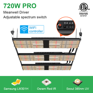 Bộ Đèn LED Lượng Tử Buva Thay Thế 1000W Hps Grow Light 720W Samsung LM301H Mix Oslon SSL Red Uv LED Quantum Panel Kit Grow Light Với 4 Công Tắc - Product Image 6