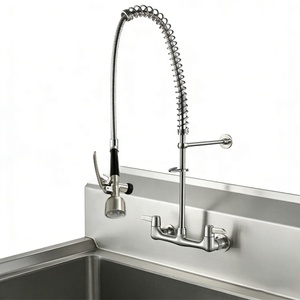 Grifo Comercial de Pre-Lavado para Fregadero de Cocina, para Restaurantes y Hoteles, con Eje de Acero Inoxidable y Cartucho Cerámico Opcional - Product Image 4