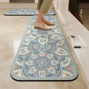 Tapete de Cocina Cuadrado Especial de 2.5mm de Grosor, Estilo Pastoral, Se Puede Fregar, Absorbente de Aceite, Antideslizante - Product Image 1