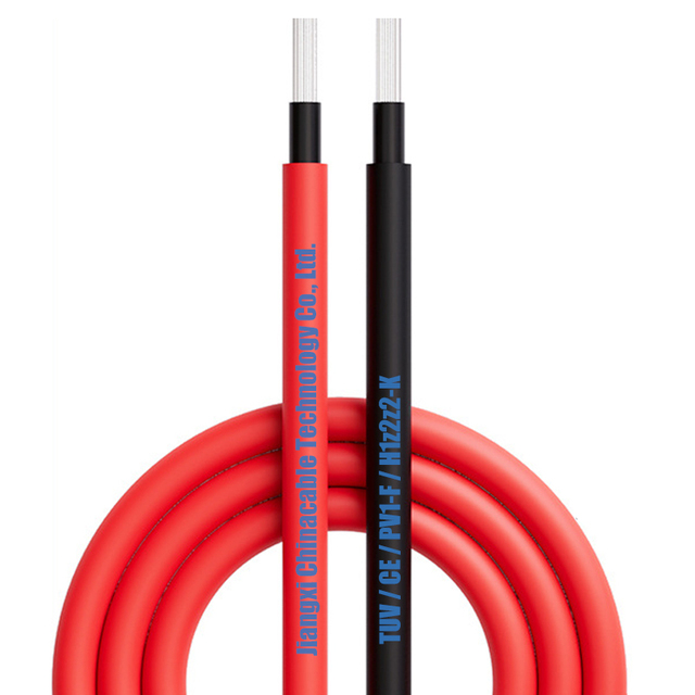 TUV H1Z2Z2-K Solar Cable 4MM 6MM 10MM Red Black DC Cable Pv Cable 4mm2 6mm2 to Philippines Davao