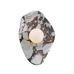 Lámpara de pared de mármol natural, bombilla Led E27, base de cristal, estilo nórdico, para pasillo, dormitorio, iluminación de fondo - Product Image 5