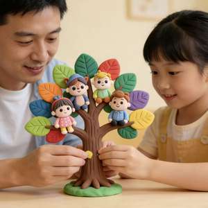 Tanah Liat Ringan Kering di Udara Super Ringan DIY Lembut Kreatif Mainan Edukatif Tanah Liat untuk Membentuk 24 Warna Set - Product Image 4