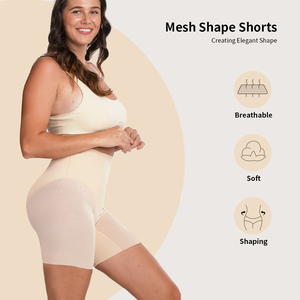 カスタムメーカーS-SHAPER通気性のあるお腹引き締めヒップアップBBLパンティー シームレス女性用プラスサイズシェイプウェアショーツ - Product Image 2