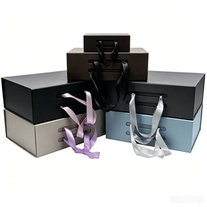 Foldable Magnetic Gift Box Ribbon Closure Luxury Packaging For Handbag Tote Bag Fashion Accessories Manufacturer Wholesale - Product Image 2