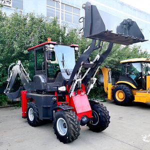 Populer Wheel Backhoe Loader Excavator Loader Mini Backhoe Loader dengan Harga Murah - Product Image 1