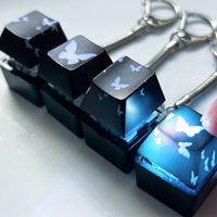 Porte-clés personnalisé pour touches de clavier, gravure laser, éclairage, interrupteurs anti-stress, personnalisation des interrupteurs, bouton de clavier, capuchon de touche, clicker anti-stress