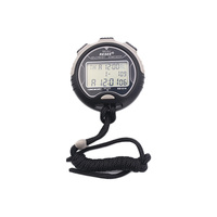 Chronomètre sportif numérique électronique avec alarme date/heure, en plastique écologique durable pour les entraîneurs et arbitres sportifs/fitness