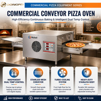 Four à pizza automatique à convoyeur, four à pizza électrique commercial en acier inoxydable, four à pizza tunnel pour restaurant, pizzeria, boulangerie