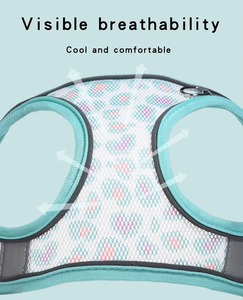 Tali kekang olahraga hewan peliharaan, Set Aksesori hewan peliharaan luar ruangan mewah sederhana dapat diatur, kekang anjing untuk anak anjing kucing tali penuntun Jalan - Product Image 4