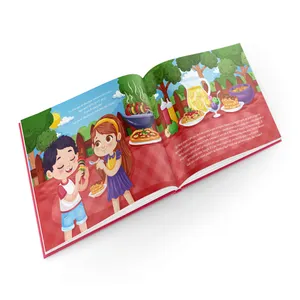 Children Book Printing Hardback Full Color Pictures Hard Cover Case Bound Kids Story Books Print