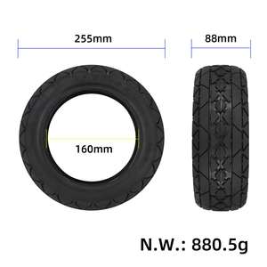 Pneu tubeless 75/50-6.5 pour trottinette électrique, roue de trottinette en caoutchouc épaissi antidérapant - Product Image 2