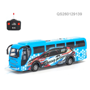 QS Wholesale Kids Gift Football <span class=keywords><strong>Club</strong></span> City Theme R/C Vehicle Toys Plastic Multi Remote Control Model Bus Set Toys With Light - Product Image 2