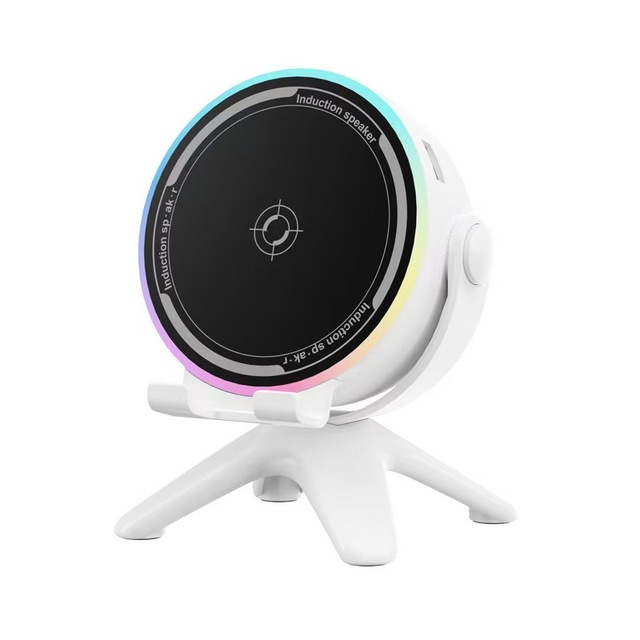 Multi-functional Plastic Wireless Charging Battery-Powered for Sensor Speaker Rotating Phone Stand Factory Direct Sale