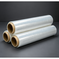 Film étirable transparent de qualité alimentaire LLDPE, résistant à l'humidité, pour l'expédition agricole, rouleau de plastique résistant aux perforations