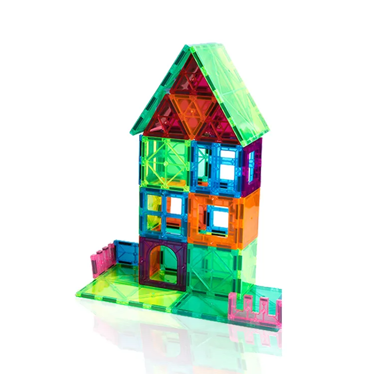 creative 3d diy puzzels magnetic block building toys