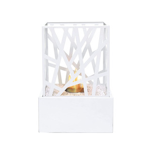 Metallo quadrato Desktop pozzo del fuoco con elemento di riscaldamento decorativo da tavolo alcol <span class=keywords><strong>camino</strong></span> da tavolo - Product Image 5