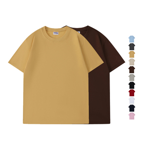 Haute qualité 260gsm coton surdimensionné Fit T-Shirt Logo personnalisé impression vierge hommes et femmes <span class=keywords><strong>Style</strong></span> usine en gros - Product Image 2