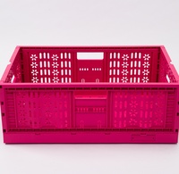Caisse de rangement pliable empilable en plastique PP Tourtop pour applications logistiques et de transformation alimentaire, caisse en plastique durable