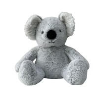 Peluche Ours Koala Shay Personnalisée de Haute Qualité, Super Douce, Gris et Blanc, avec Porte-clés, Technique Lavée, Mignonne, en PP