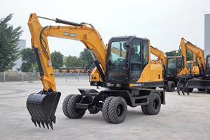 Melhor Preço Construção Máquinas 6T Mini Escavadeira De Rodas para Venda - Product Image 5