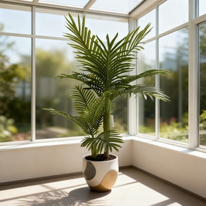 Árbol Bonsái Artificial de Palma Hawaiana de 120 cm, Ecológico, Decoración de Plástico para Interiores, para Cumpleaños y Pascua - Product Image 1