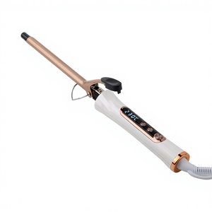 <span class=keywords><strong>Fer</strong></span> à friser électrique avec chauffage PTC Réglages de chaleur réglables Affichage de la température LCD pour le coiffage des cheveux secs et l'utilisation domestique - Product Image 1