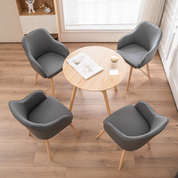 Fauteuil simple en bois massif pour la maison, le bureau commercial, les loisirs, l'hôtel, les réunions et les négociations - Vente directe