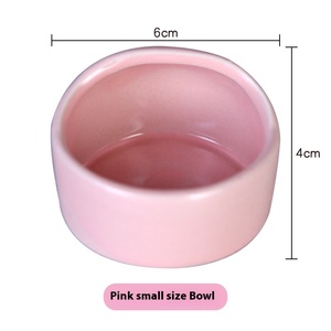 Wholesale Ceramic Hamster Bowl Oblique Mouth Small Pet Feeder in <b>Candy</b> Color for Cross-Border Pets Hamsters Parrots Golden Bears - Product Image 4