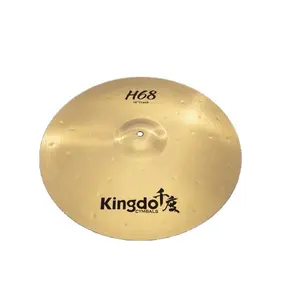 2023 kingdo High quality supplier H68 heavy series 16'' crash cymbal Percussion Instruments electronic drums set cymbal set