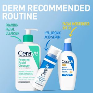 โลชั่นบำรุงผิวหน้า 100% USA AM ป้องกันแสงแดด SPF 30 ปราศจากน้ำมัน ผสมไฮยาลูรอนิค แอซิด สำหรับทุกสภาพผิว ใช้ได้ทุกวัน ขนาด 4.32 ออนซ์ - Product Image 5