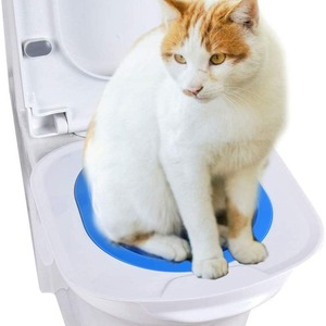 Siège d'apprentissage de la propreté pour chat, taille unique, en plastique ABS, design ouvert, pour chats - Product Image 2