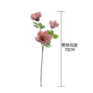 Bouquet de fleurs artificielles CallaFloral en magnolia blanc, rose, orange, rose clair, réutilisable, décoration pour la maison et les mariages - Product Image 4