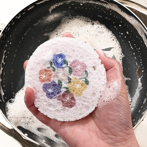 New <strong>Stuffs</strong> Custom Design Pulp Cotton Compression Dish Washing Sponge for Household <strong>Kitchen</strong> Cleaning - Product Image 4