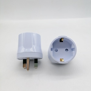 Cho yuadon YD-1316 bs8546 chuyển đổi anh an toàn màn trập EU để UK/<span class=keywords><strong>Hong</strong></span> <span class=keywords><strong>Kong</strong></span> du lịch cắm <span class=keywords><strong>Adapter</strong></span> với 13A hợp nhất Brass cắm - Product Image 2