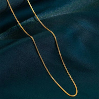 Collar de Cadena Chopin para Clavícula de Oro Macizo de 18K Blanco / Rosa / Amarillo Au750 Collar de Oro Auténtico
